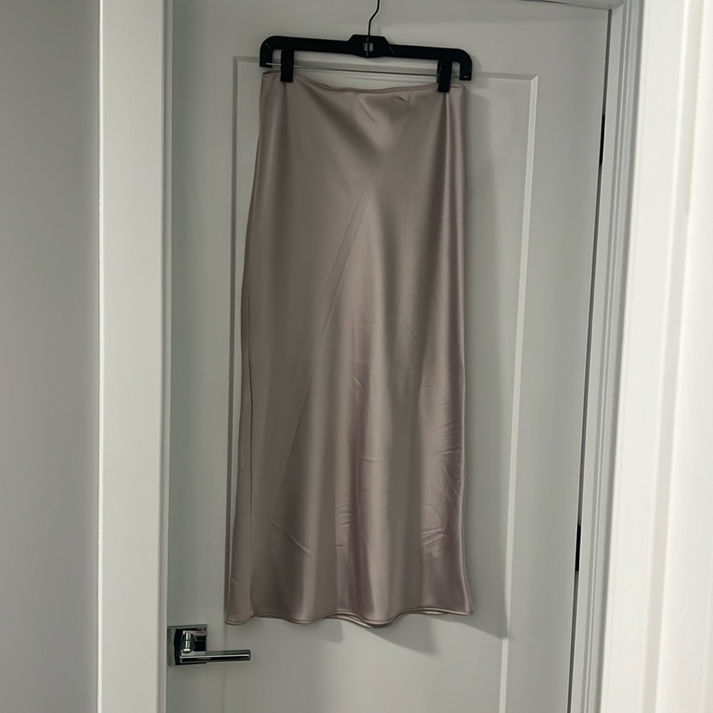 Top Shop Silk MIDI Skirt
